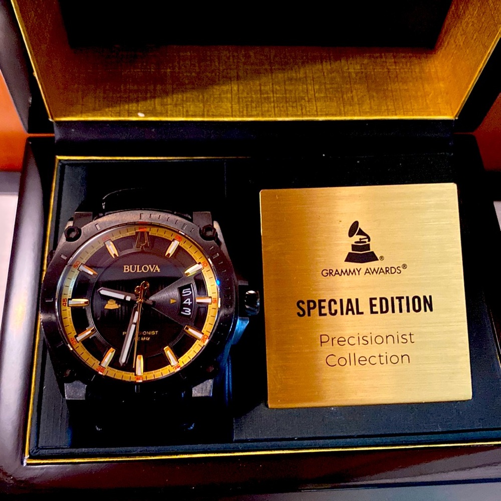 - BULOVA Men’s Grammy Awards Precisionist Watch
